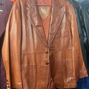 Monte Lawrence Brown and Tan Jacket